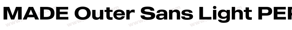 MADE Outer Sans Light PERSONAL USE字体转换